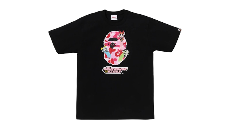 BAPE x Power Puff Girls Ape Head Tee Black