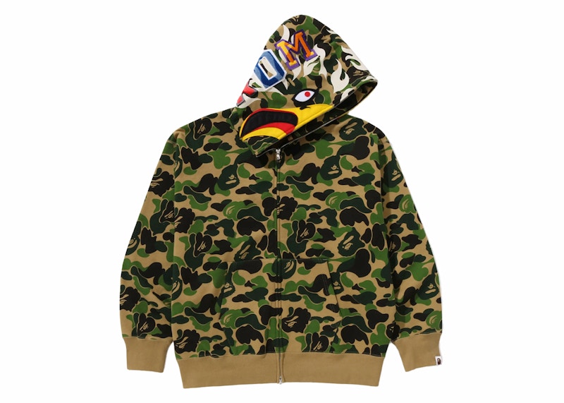 BAPE x READYMADE ABC Camo Eagle Relaxed Fit Full Zip Hoodie Green