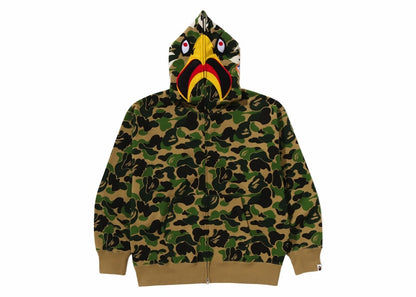 BAPE x READYMADE ABC Camo Eagle Relaxed Fit Full Zip Hoodie Green