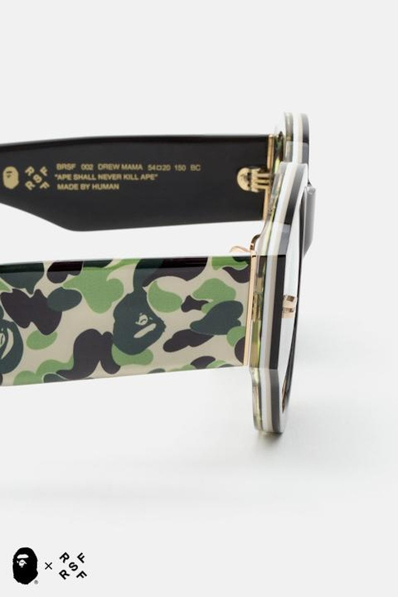 BAPE x RETROSUPERFUTURE Flat Top Sunglasses Black