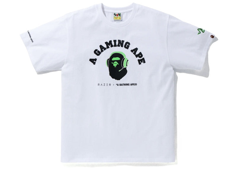BAPE x Razer A Bathing Ape Tee White