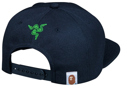 BAPE x Razer Snapback Cap Black Green