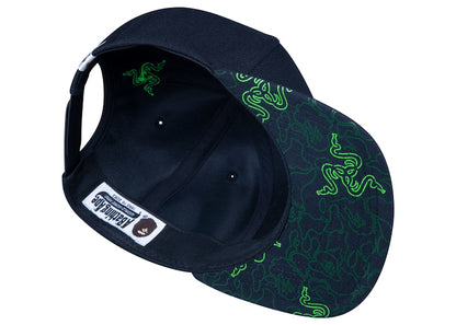 BAPE x Razer Snapback Cap Black Green
