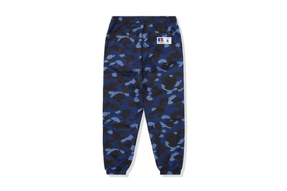 BAPE x Russell Color Camo Track Pants Blue