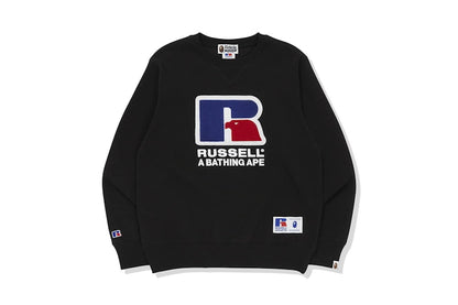 BAPE x Russell Crewneck Black
