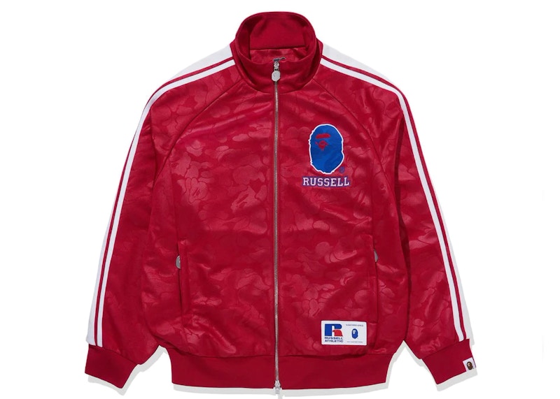 BAPE x Russell Track Jacket Red
