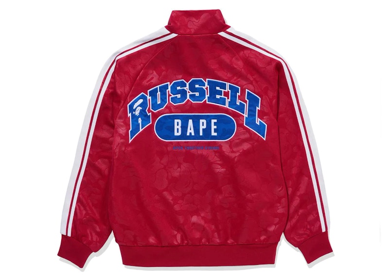 BAPE x Russell Track Jacket Red