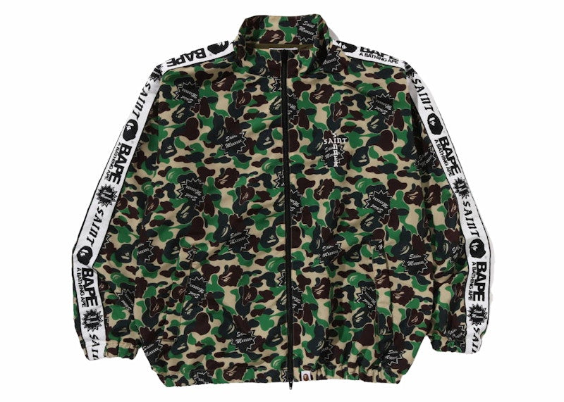 BAPE x Saint Mxxxxxx ABC Camo Track Jacket Green