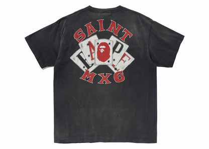 BAPE x Saint Mxxxxxx Guns Tee Charcoal