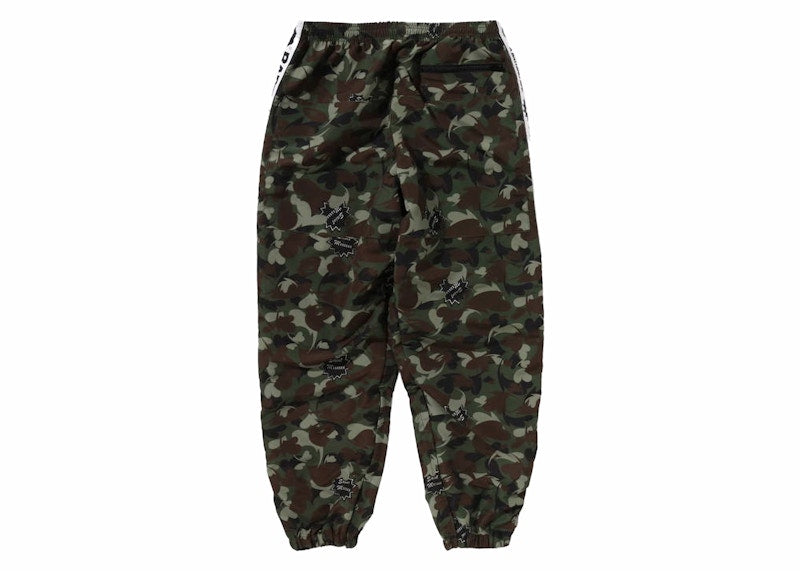 BAPE x Saint Mxxxxxx Heart Camo Track Pants Olive