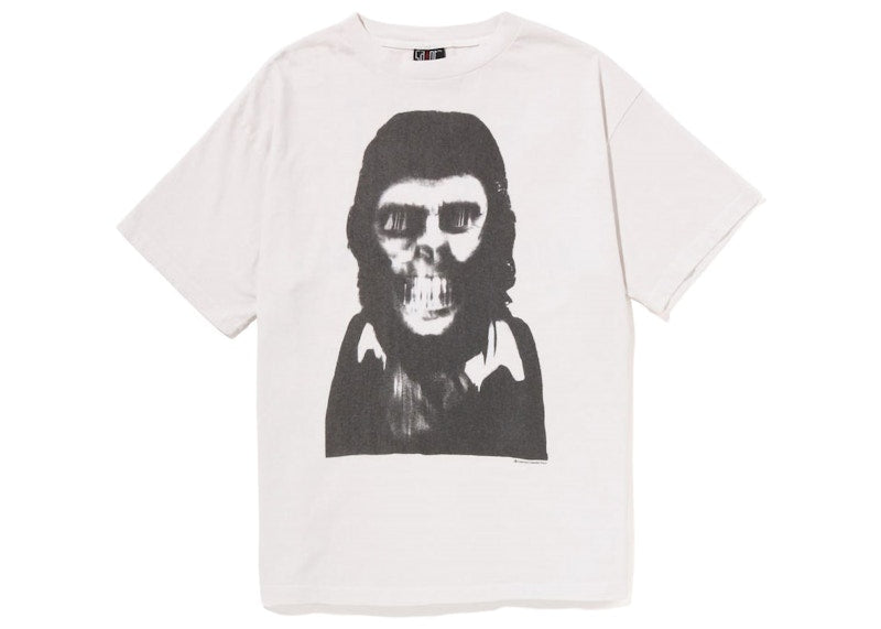 BAPE x Saint Mxxxxxx Skull Tee Vintage White