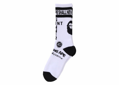 BAPE x Saint Mxxxxxx Socks White