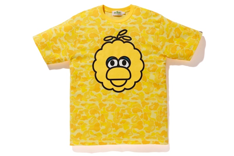 BAPE x Sesame Street ABC Camo Big Bird Tee Yellow