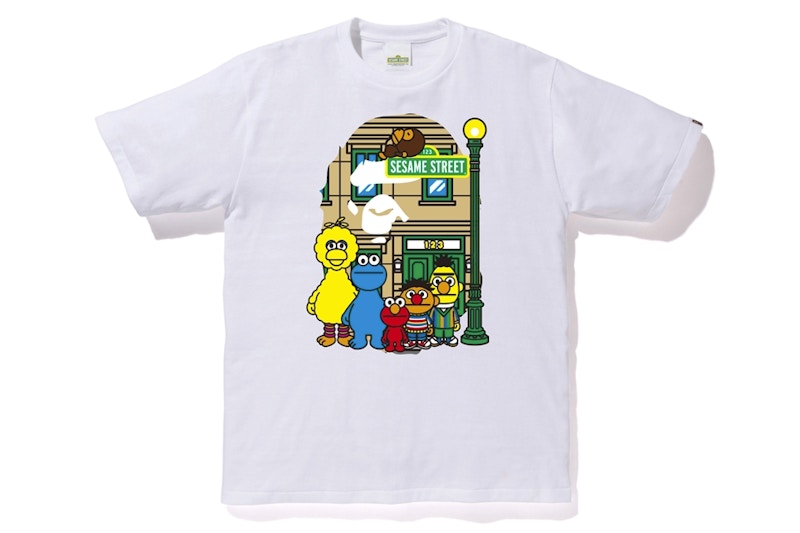 BAPE x Sesame Street Ape Head Tee White