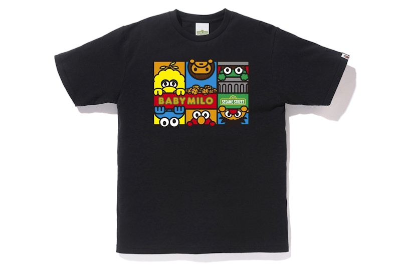 BAPE x Sesame Street Characters Tee #2 Black