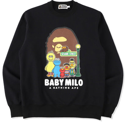BAPE x Sesame Street Crewneck Black