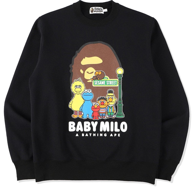 BAPE x Sesame Street Crewneck Black