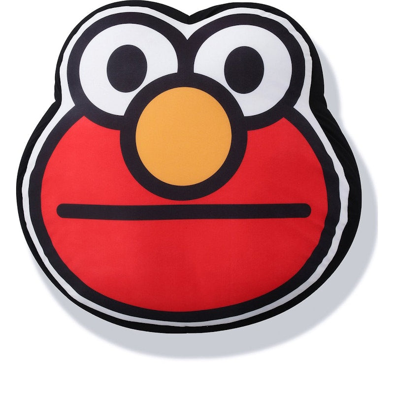 BAPE x Sesame Street Face Big Cushion Red