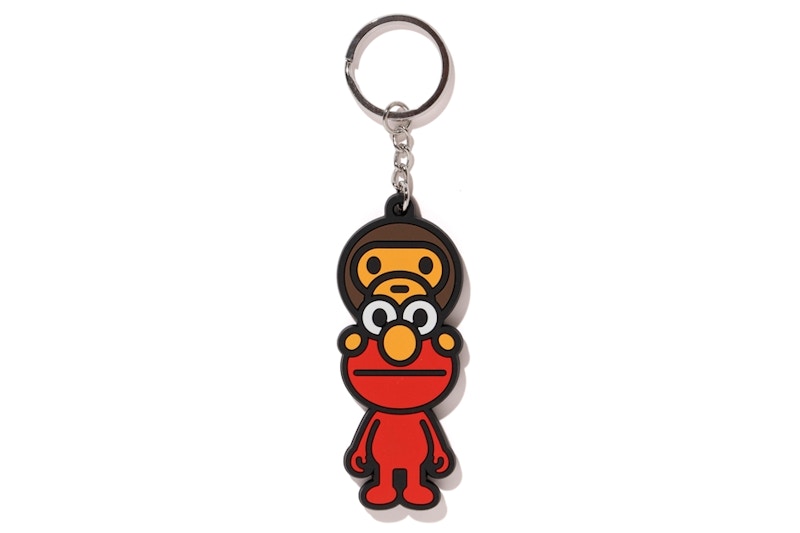 BAPE x Sesame Street Silicon Keychain Red