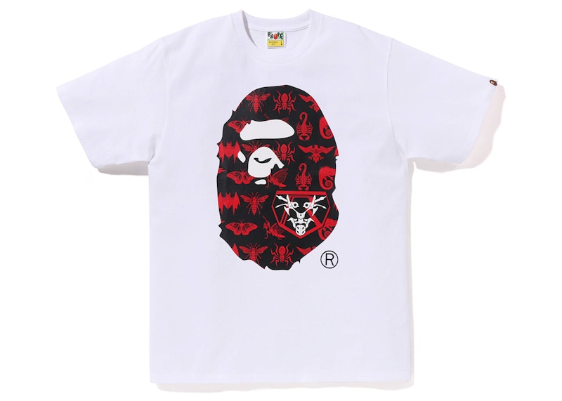 BAPE x Shin Kamen Rider Ape Head Tee White