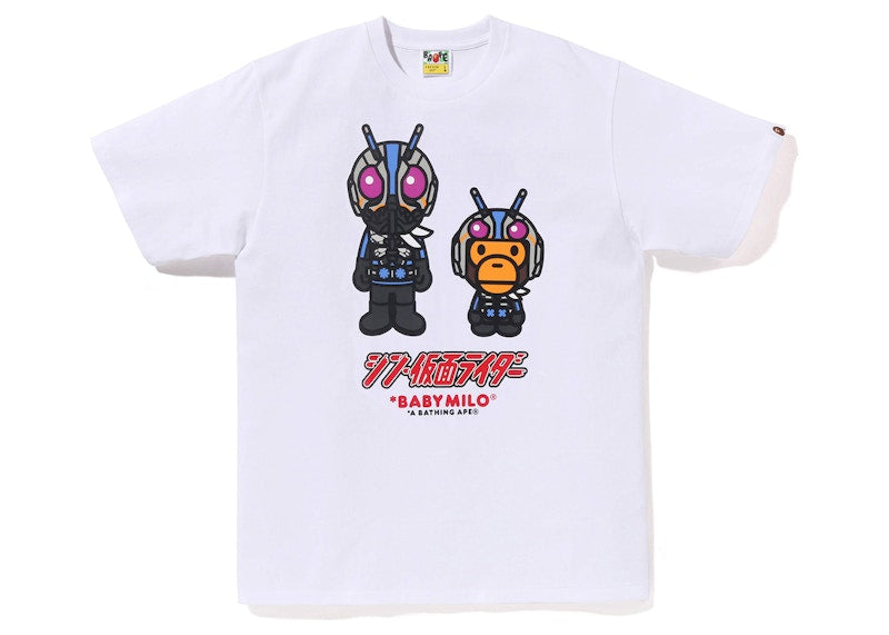 BAPE x Shin Kamen Rider No0 Baby Milo Tee White