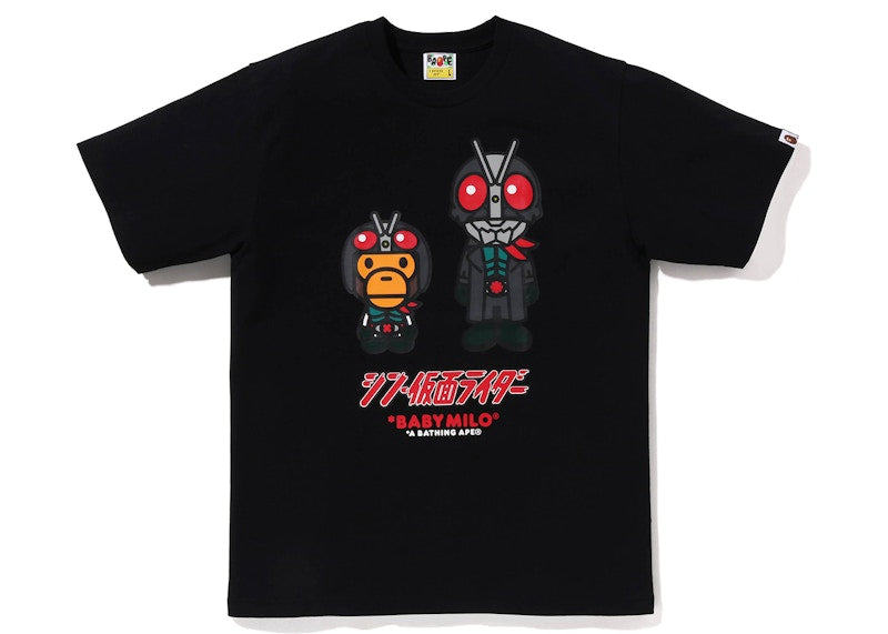 BAPE x Shin Kamen Rider No1 Baby Milo Tee Black