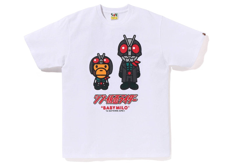 BAPE x Shin Kamen Rider No1 Baby Milo Tee White