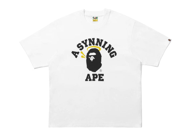 BAPE x Spotify x Central Cee College Relaxed Fit Tee White