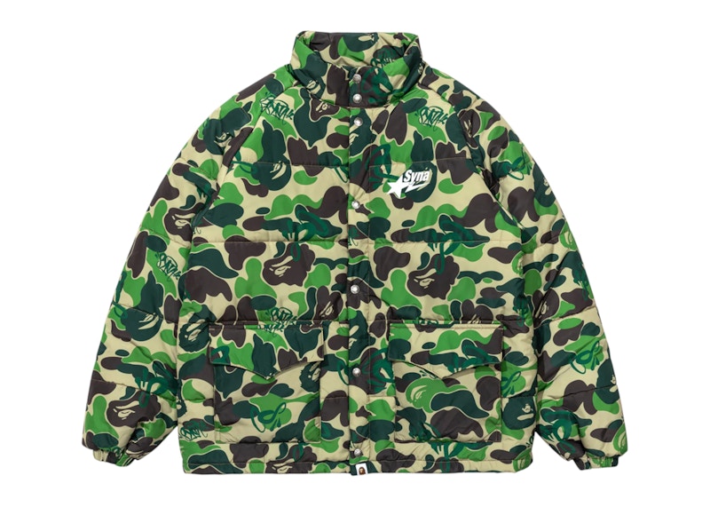 BAPE x Spotify x Central Cee Puffer Jacket Green