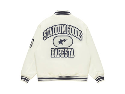 BAPE x Stadium Goods Varsity Jacket Ivory