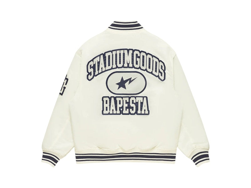 BAPE x Stadium Goods Varsity Jacket Ivory