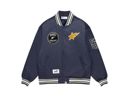BAPE x Stadium Goods Varsity Jacket Navy