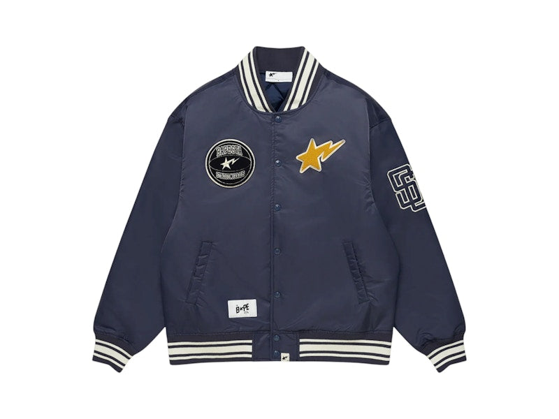 BAPE x Stadium Goods Varsity Jacket Navy