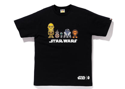 BAPE x Star Wars Droid Tee Black