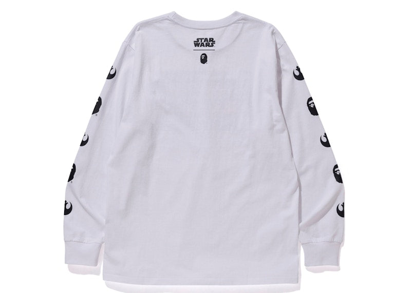 BAPE x Star Wars Republic L/S Tee White