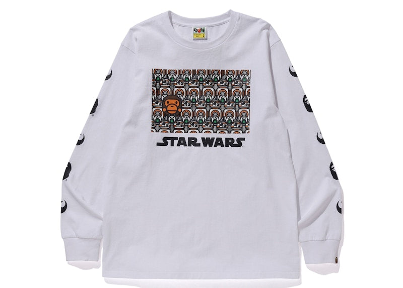 BAPE x Star Wars Republic L/S Tee White