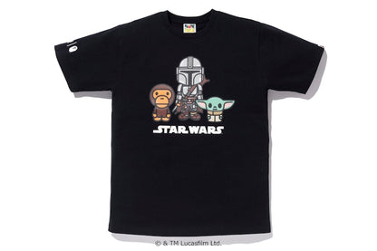BAPE x Star Wars The Child Mandalorian Baby Milo Tee Black