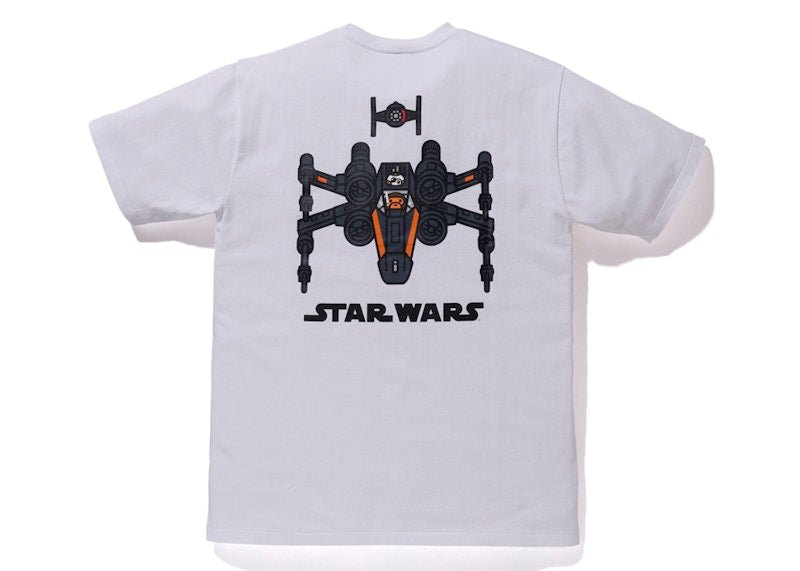 BAPE x Star Wars X-Wing Tee White