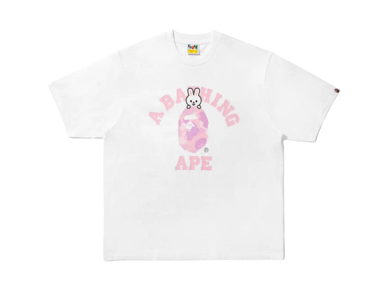 BAPE x Stray Kids Leebit Baby College Tee (FW25) White