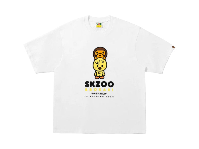 BAPE x Stray Kids Bbokar Baby Milo Tee (FW25) White