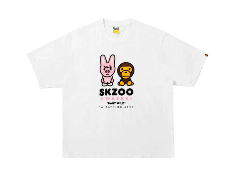 BAPE x Stray Kids Dwaekk Baby Milo Tee (FW25) White