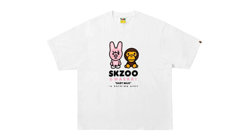 BAPE x Stray Kids Dwaekki Baby Milo Tee White