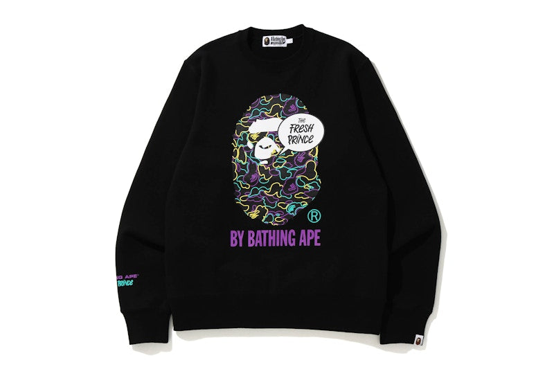 BAPE x The Fresh Prince Crewneck Black