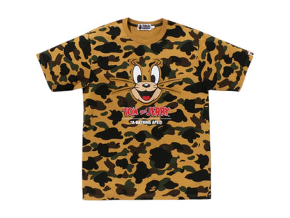 BAPE x Tom And Jerry 85th 1st Camo Tee Yellow