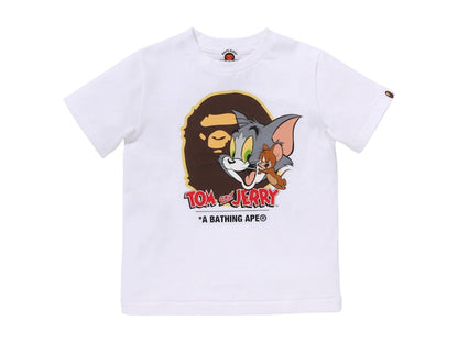BAPE x Tom And Jerry Kids 85th Ape Head I Tee White