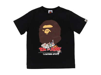 BAPE x Tom And Jerry Kids 85th Ape Head II Tee Black