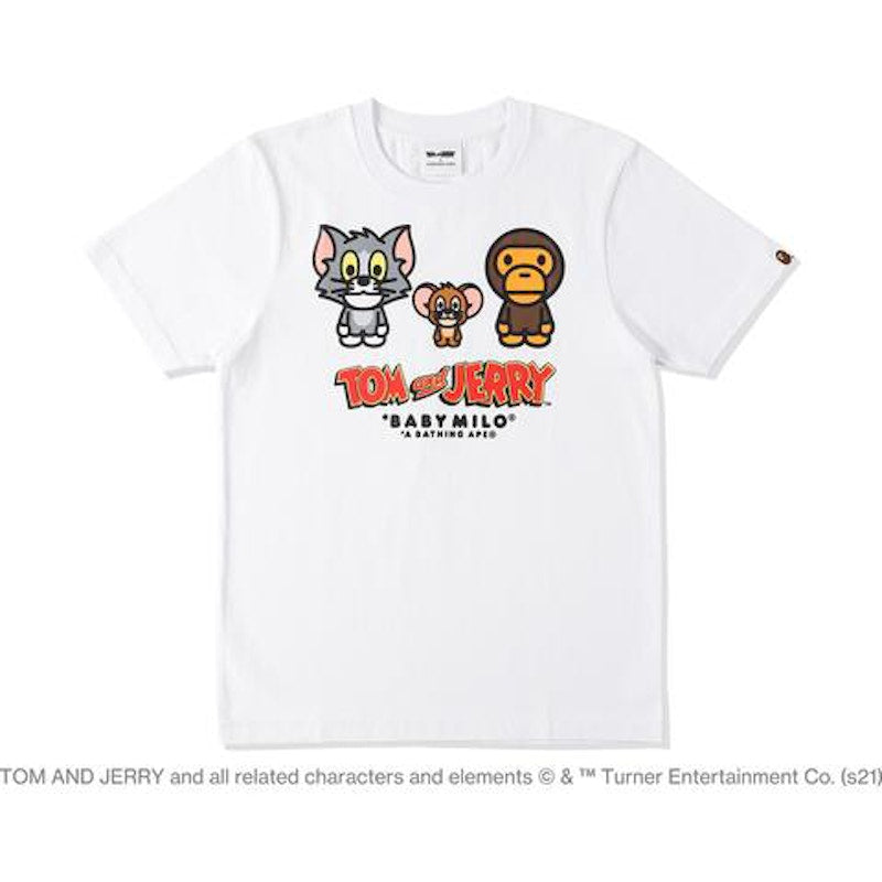 BAPE x Tom and Jerry Baby Milo 2 Tee White