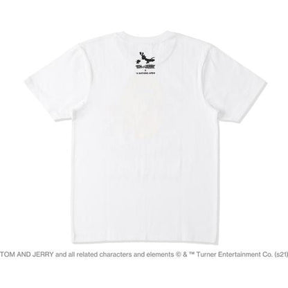 BAPE x Tom and Jerry Cheese Ape Head Kids Tee White