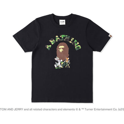 BAPE x Tom and Jerry College Womens Tee Black