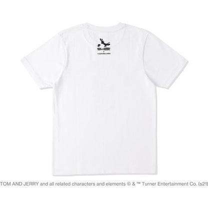 BAPE x Tom and Jerry College Tee White